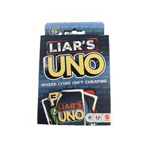LIAR'S UNO Card Game "Trust No One" NEW. Mattel. Bluff. Strategy. NIB. 2025